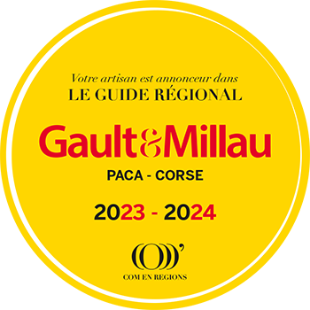Badge officiel Gault & Millau, distinction obtenue par La Musa en 2024